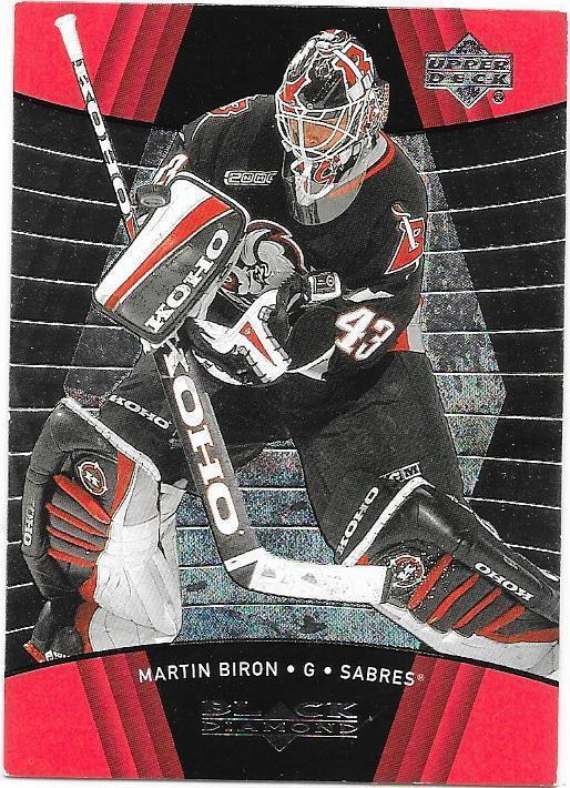 99-00 Black Diamond #14 Martin Biron Buffalo Sabres MV