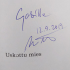 Matti Rönkä : Uskottu mies (tekijän omiste, signeerattu) - pikkukuva 3