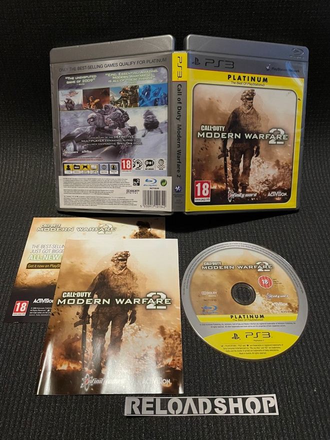 Call of Duty Modern Warfare 2  Platinum PS3 - CiB