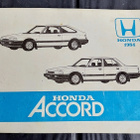 HONDA ACCORD 1984 käsikirja ruotsinkielinen instruktionsbok - pikkukuva 1