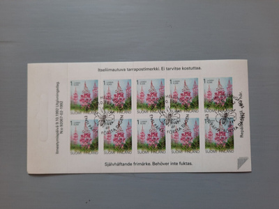 postimerkki 1992 1lk horsma 10kpl arkki leimattu