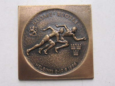 Suomi - Ruotsi maaottelu Helsinki 1986