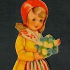 EO numeroimaton - Tyttö kansanpuvussa - 1940-luvulta! - pikkukuva 1