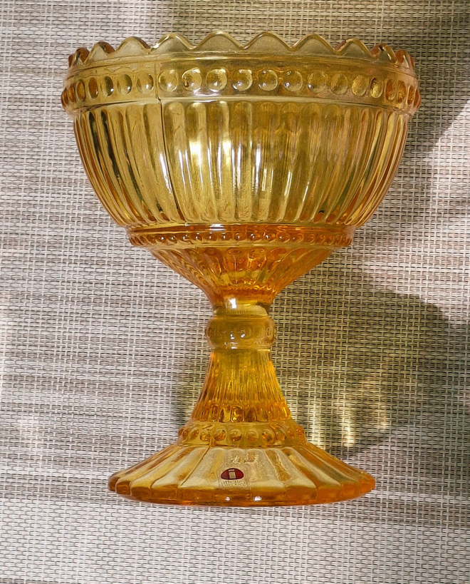 Iittala vanha mariskooli keltainen