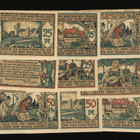 Saksa Notgeld 5 x 25, 4 x 50 Pfg, Raguhn 1921 - pikkukuva 1