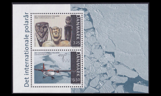 Tanska 1459-60BL29 ** Polaarivuosi (2007)
