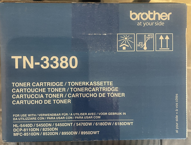 Brother TN-3380 musta värikasetti lasertulostimeen