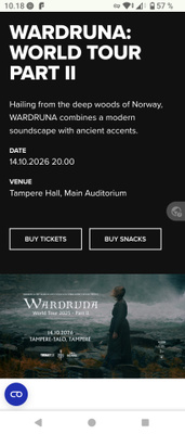 Wardruna Tampere 14.10.26