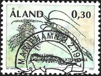 Åland 1997  Yleismerkki 0,30 mk EP alareuna LOISTO LaPe 124