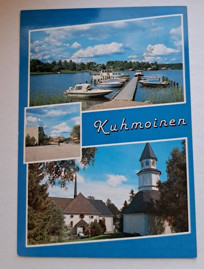 Kuhmoinen, kolmikuva, kulkenut 1989