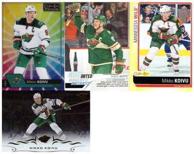 4 x MIKKO KOIVU Wild, Erikois Ym. Kortteja
