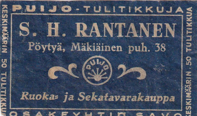 Pöytyä, S. H. Rantanen, Osakeyhtiö Savo, Puijo . s47
