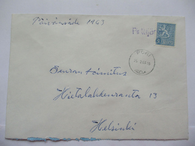 1963 Pirttijärvi rivil s + Pori