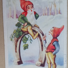 Tontut, iso hevosenkenkä, neliapiloita, Uusi Vuosi, p. 1951 - pikkukuva 1
