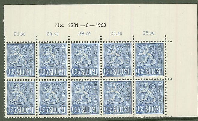 M63 1963  35p  xTe nro-10lö 1231-6-1963