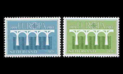 Alankomaat 1251-2A ** Europa (1984)