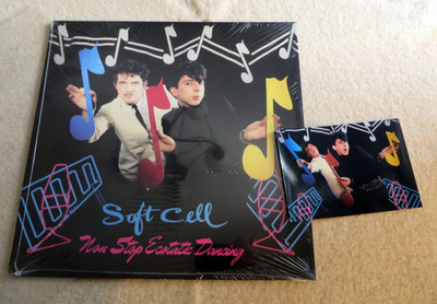 SOFT CELL: Non Stop Ecstatic Dancing LP + photo (Sininen)