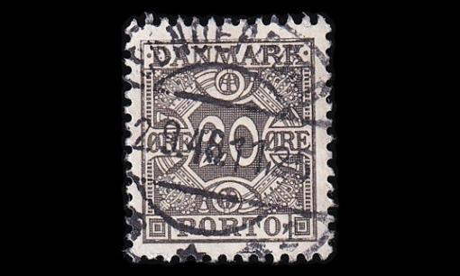 Tanska PORTO_29 o 20 öre harmaa ruututausta (1934)