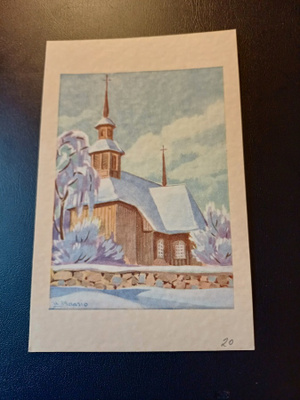 Postikortti Hyvää Joulua. 1940-luvulta. Maasio.