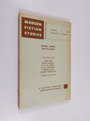 Modern fiction studies volume 3, number 1 - Henry James n...