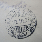 1937 Postivaunuleimaus kenttäpostiharjoituksen kuorella - pikkukuva 1