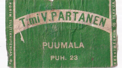 Puumala,. T:mi V. Partanen  b520