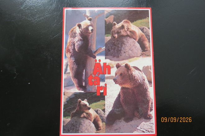 ÄHTÄRI ELÄINPUISTO 1998 KULKENUT KORTTI