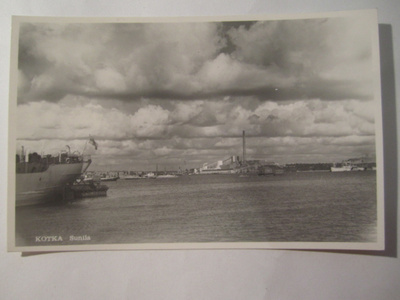 VANHA Postikortti Kotka 1950-l Alkup.Mallikappale