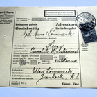 1935 Juankoski osoitekortti Haagaan Huopalahti tulol - pikkukuva 1