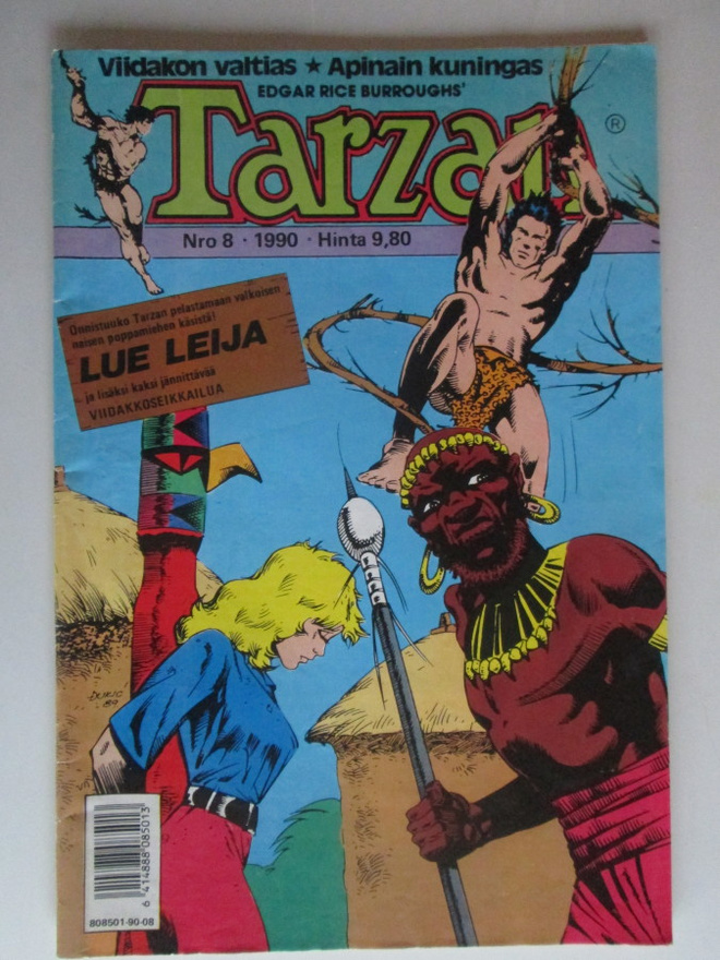 TARZAN 8 / 1990 SARJAKUVALEHTI 34 VUODEN TAKAA