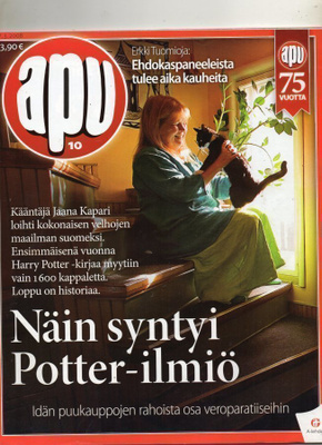 Apu n:o 10 2008 Vilma Melasniemi. Siiri Nordin. Harry Potter