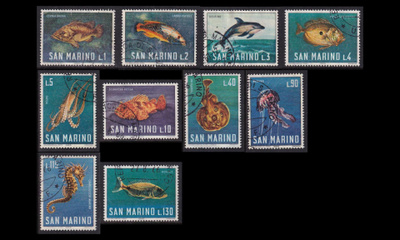 San Marino 869-78 o Merieläimiä (1966)