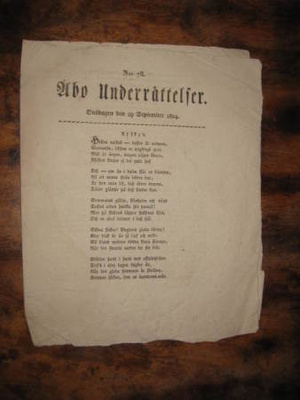 Sanomalehti : Åbo Underrättelser 29.9.1824