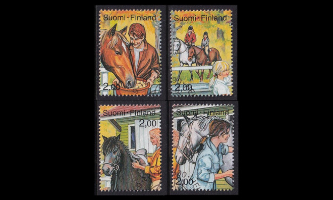 1117-20 o Nuorten harrastuksia ratsastus (1990)