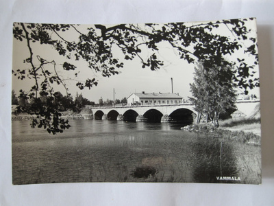 VANHA Postikortti Vammala 1950-luku Alkup.Mallikappale
