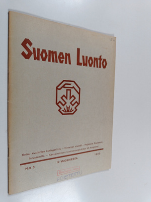 Suomen luonto 3/1960