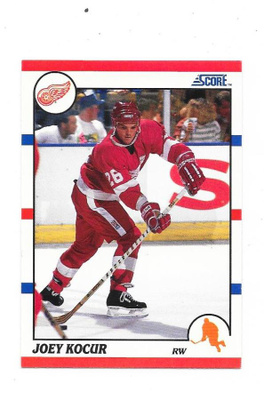 1990-91 Score #201 Joey Kocur Detroit Red Wings gooni RC