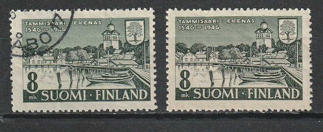 1946 Tammisaari 400v merkki leimattu ja **