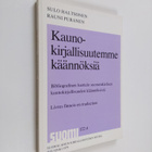Sulo Haltsonen : Kaunokirjallisuutemme käännöksiä : bibli... - pikkukuva 1