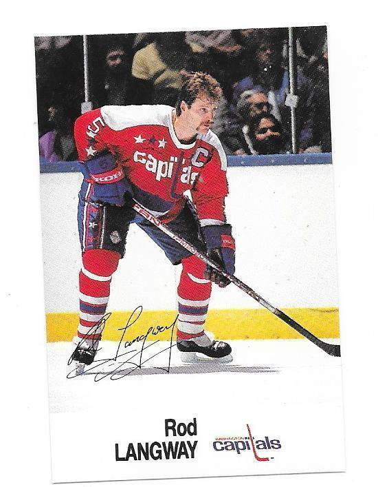 1988-89 Esso #24 Rod Langway Washington Capitals