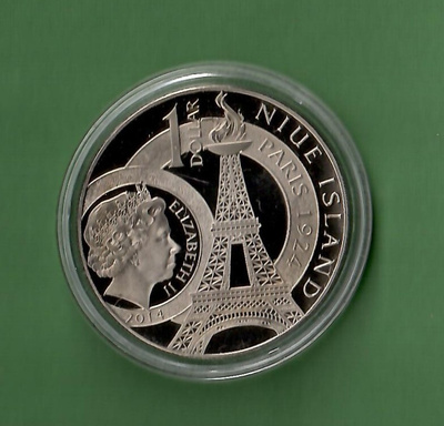 Juhlaraha Paavo Nurmi 1 dollar 2014(NIUE ISLAND)
