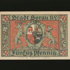 Saksa Notgeld 50 Pfennig, Sorau 1921 - pikkukuva 1