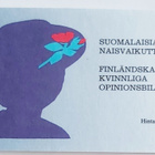 SUOMALAISIA NAISVAIKUTTAJIA ILM. 8.6.1992 POSTIMERKKIVIHKO - pikkukuva 3
