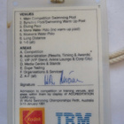 VANHA Kisapassi Uinti MM-Kisat 1991 Perth Australia Lehdistö - pikkukuva 2