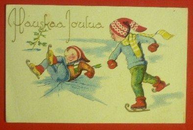 Iloiset pojat luistelemassa  (K12)
