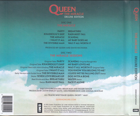 QUEEN - MIRACLE 2CD