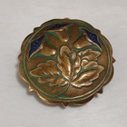 Antique Art Nouveau emaloitu solki rintaneula rintakoru - pikkukuva 2