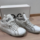 D&G valkoiset nahkaiset sneakers, koko 41 - pikkukuva 1