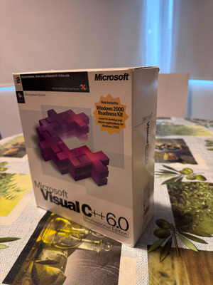 Microsoft Visual C++ 6.0+MSDN boksi (retro/keräily/vintage)