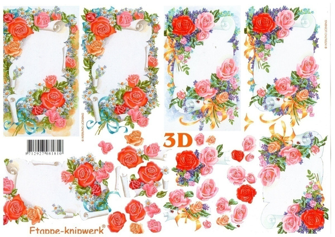 3D  "°RUUSUISET KIRJEET°" /Etappe-knipwerk